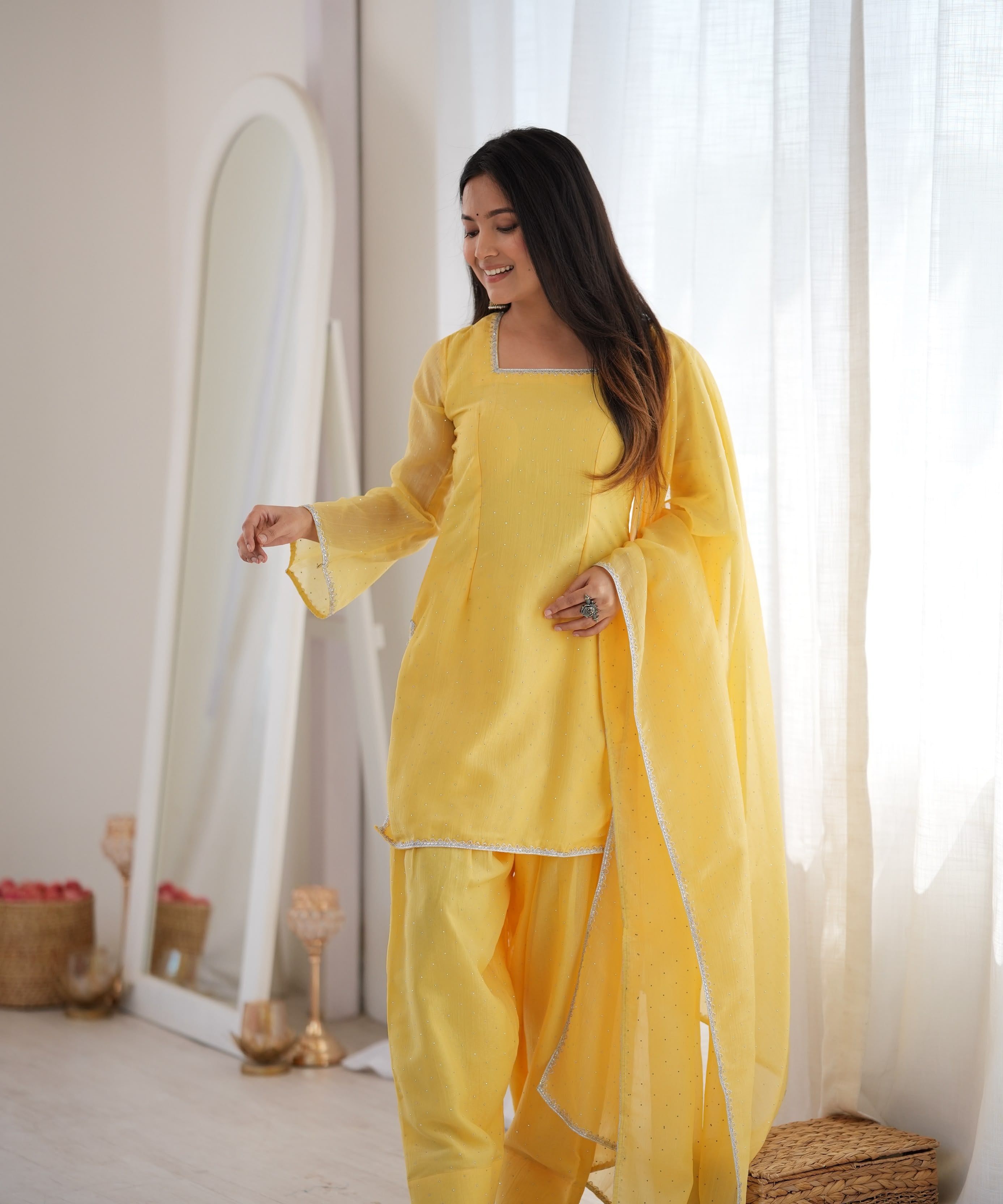 Prettyish Silk Farshi Salwar Suit