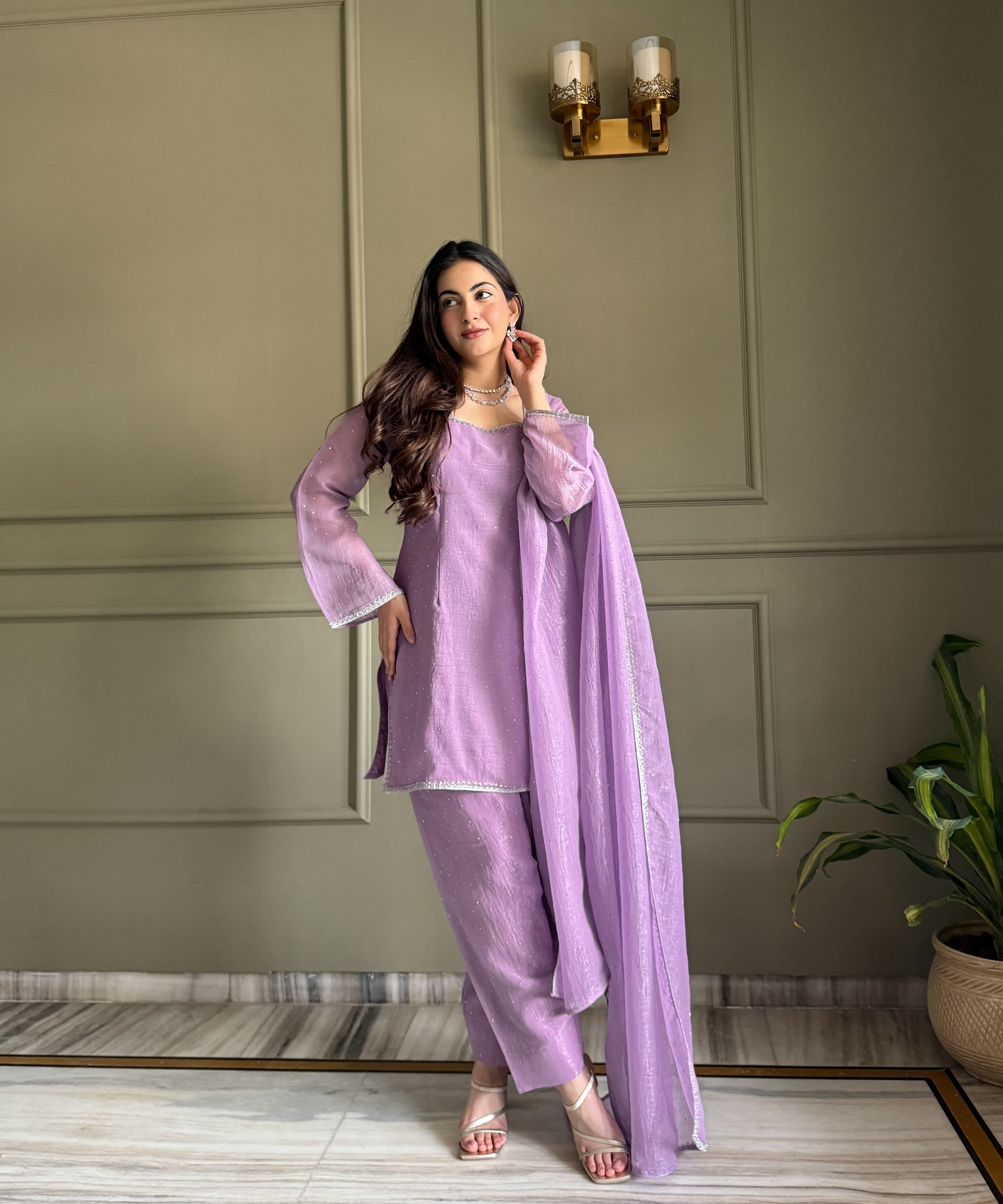 Prettyish Silk Farshi Salwar Suit