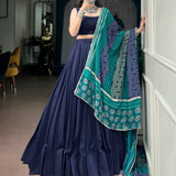 Festive Occasionally Rayon Lehenga