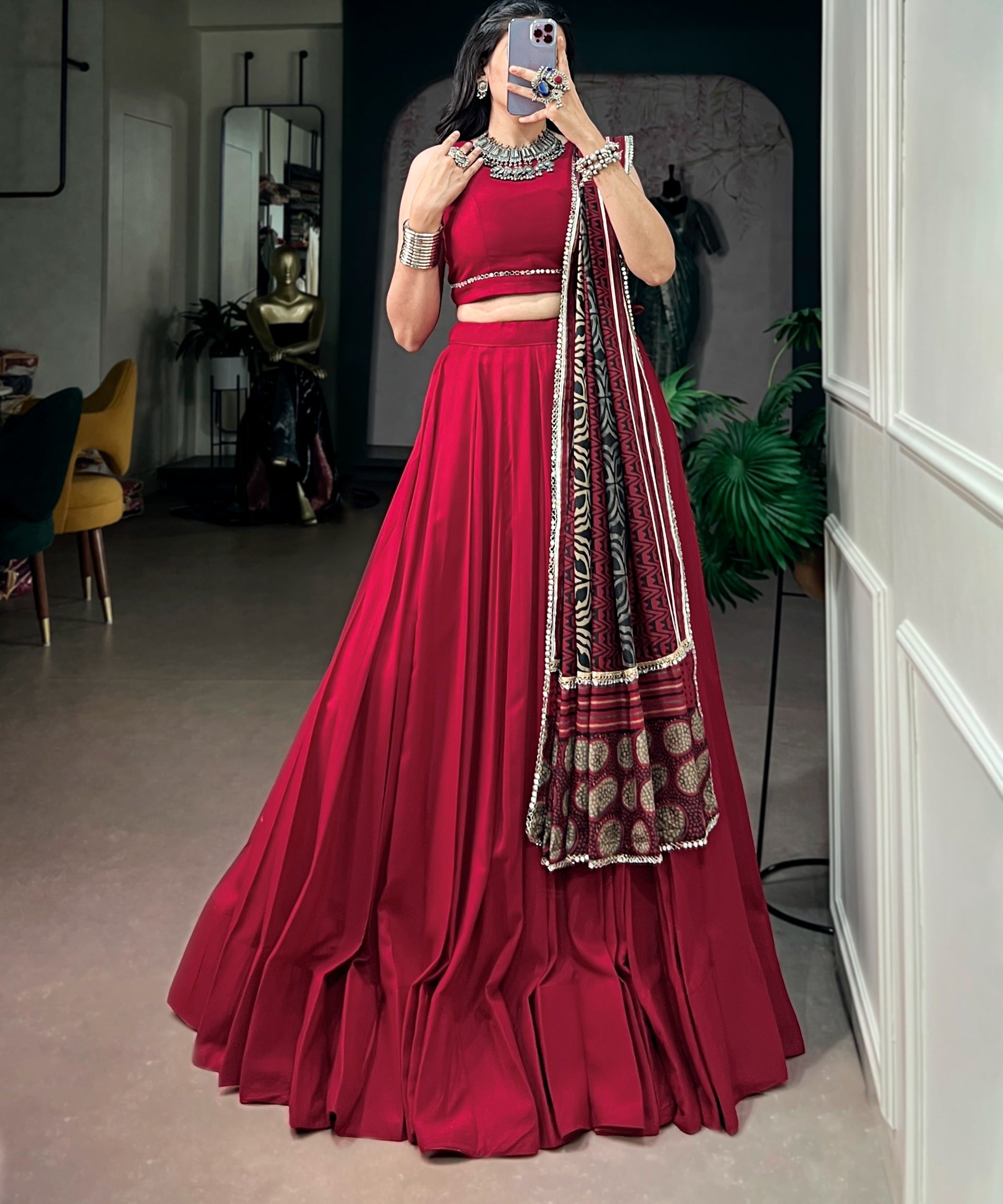 Festive Occasionally Rayon Lehenga
