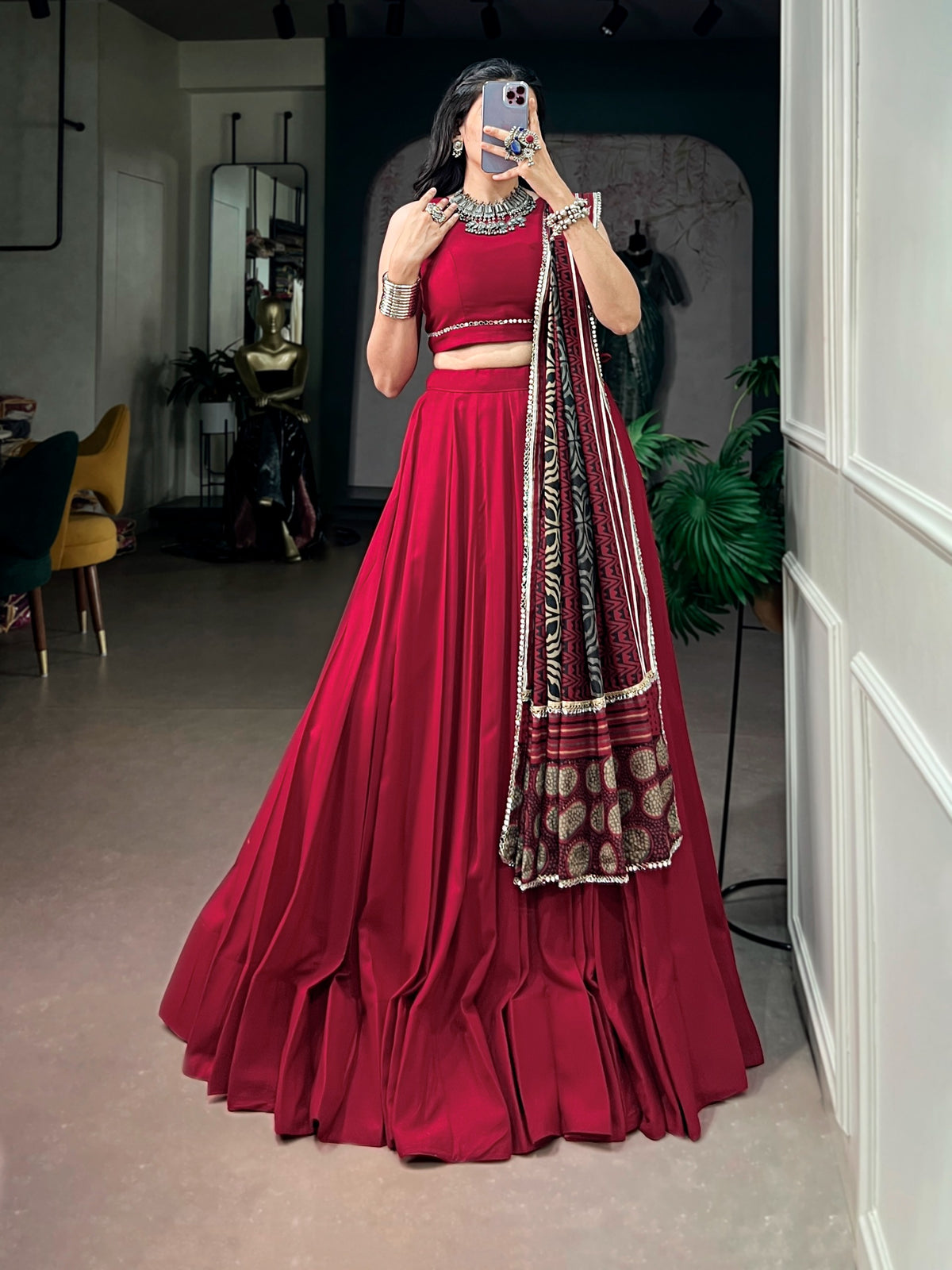 Festive Occasionally Rayon Lehenga