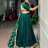 Dark Green Georgette Lehenga Choli