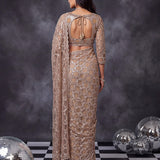 Premium Bridal Net Cutwork Saree
