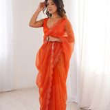 Shine Heavy Soft Sequence Saree