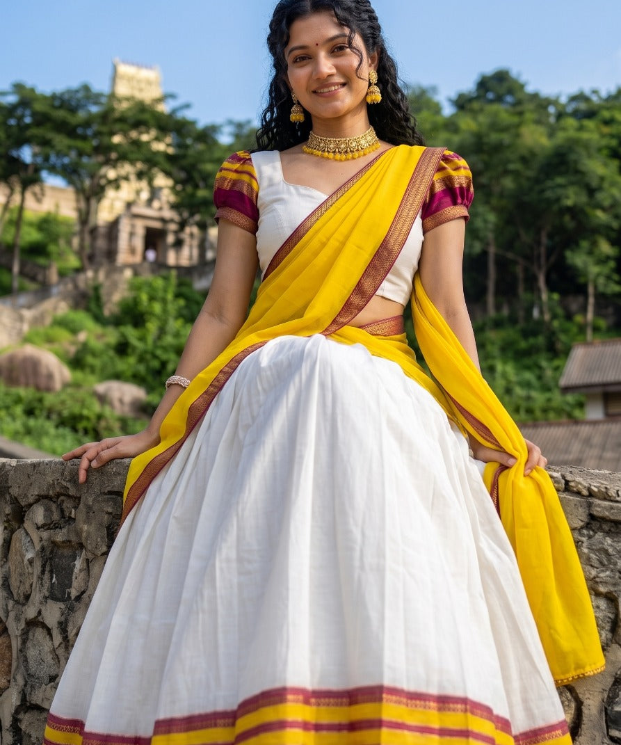 Traditional Mul Cotton Lehenga Choli