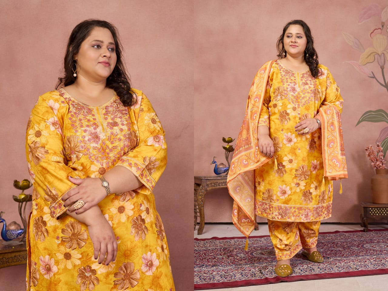 Sakhi Floral Print Cotton Suit