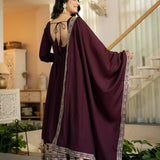 Designer Roman Silk Anarkali Suit