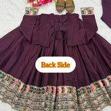 Designer Roman Silk Anarkali Suit
