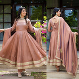 Classic Vichitra Silk Anarkali Suit
