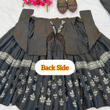 Classic Vichitra Silk Anarkali Suit