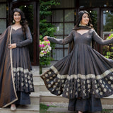 Classic Vichitra Silk Anarkali Suit