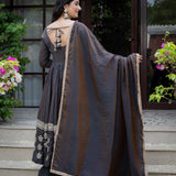 Classic Vichitra Silk Anarkali Suit