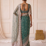 Luxurious Net Handwork Saree