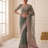 Luxurious Net Handwork Saree
