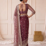 Luxurious Net Handwork Saree