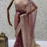 Luxurious Net Handwork Saree