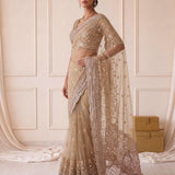 Luxurious Net Handwork Saree