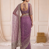 Luxurious Net Handwork Saree
