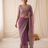 Luxurious Net Handwork Saree