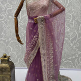 Luxurious Net Handwork Saree