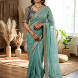 Premium Wedding Beads Work Saree