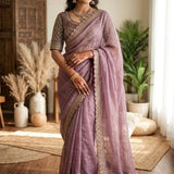 Premium Wedding Beads Work Saree