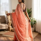 Premium Wedding Beads Work Saree