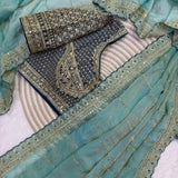 Premium Wedding Beads Work Saree