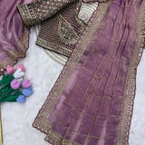 Premium Wedding Beads Work Saree