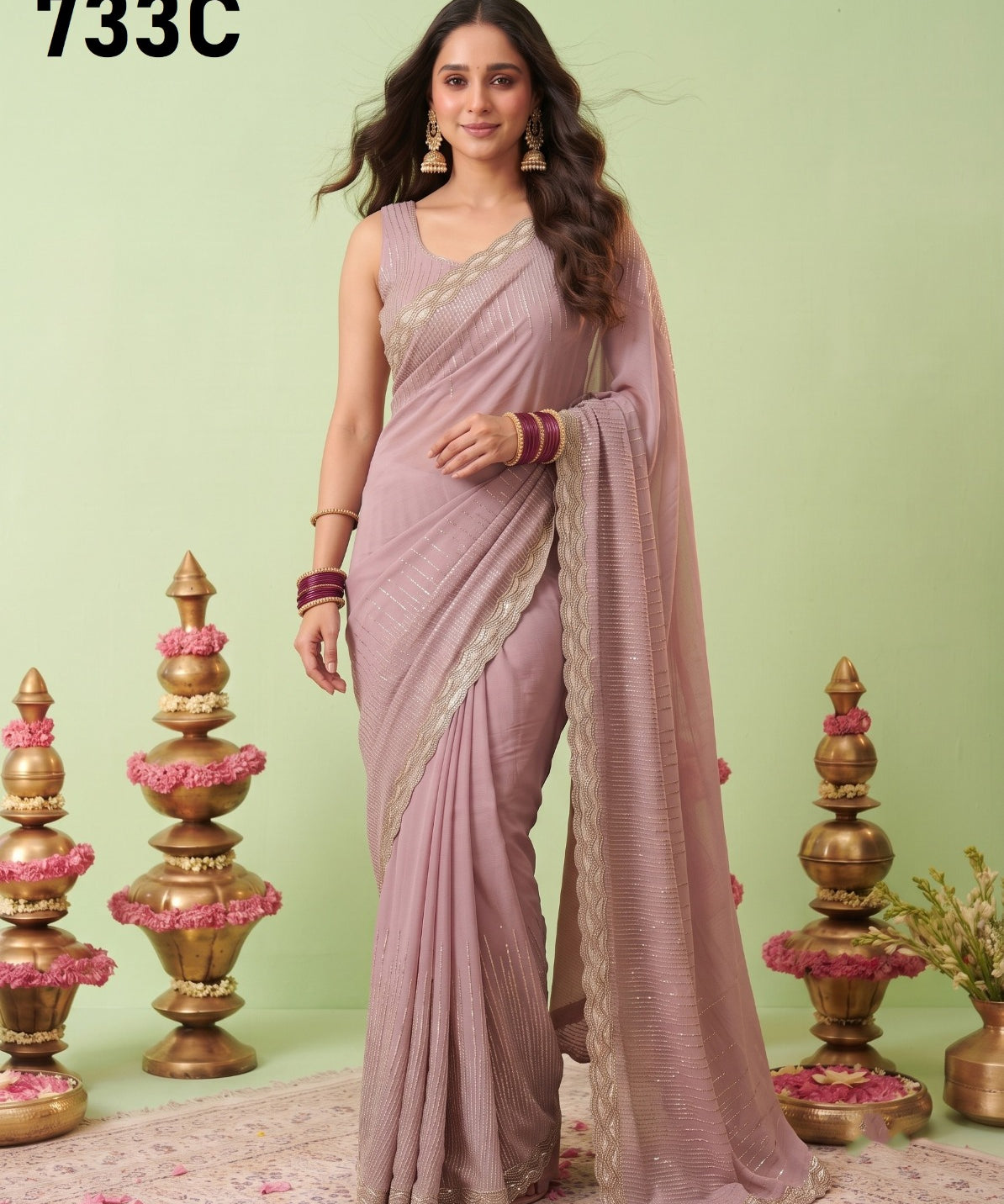 Durga Designer Georgette Saree