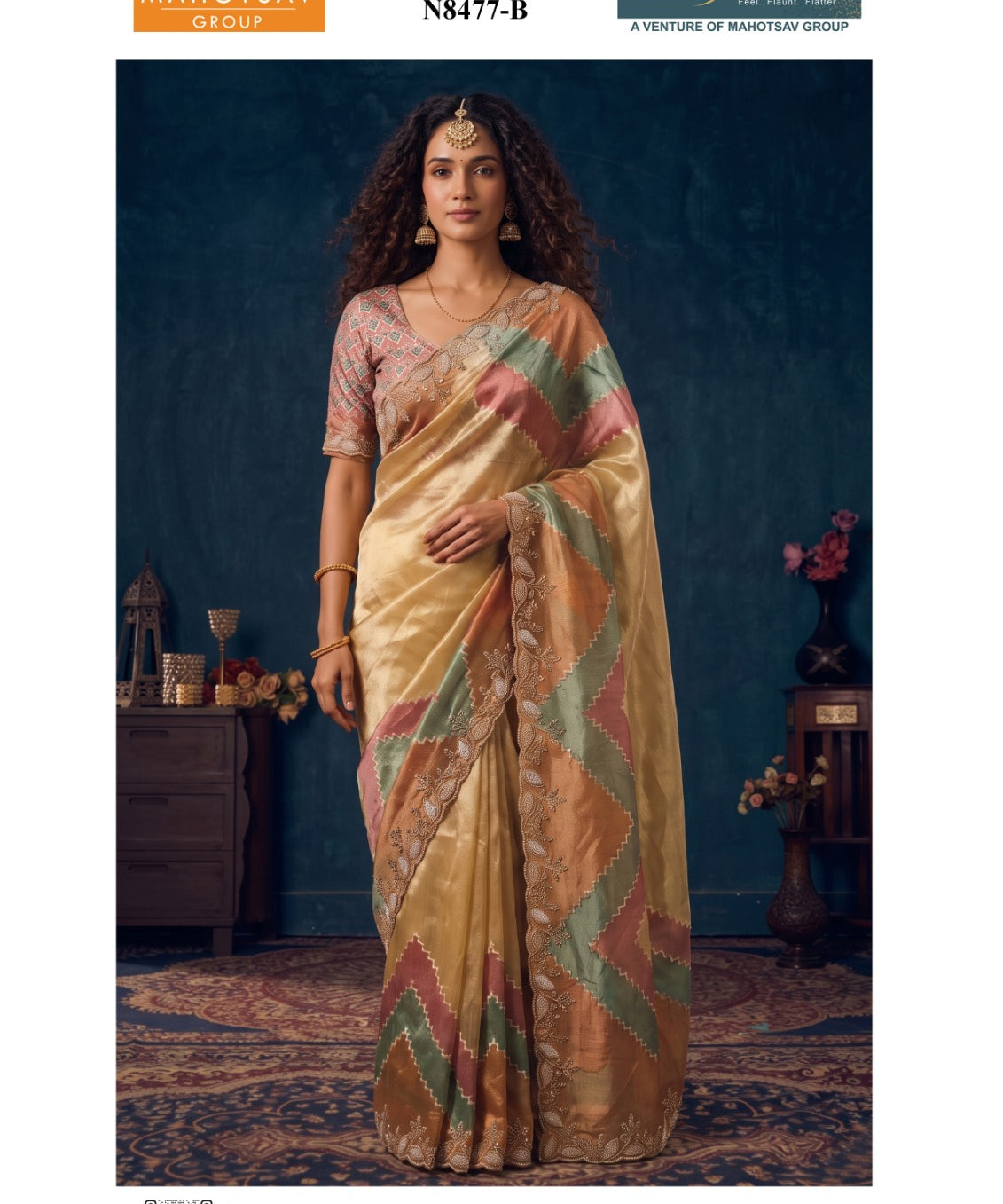 Sanskriti Bridal Organza Silk Saree