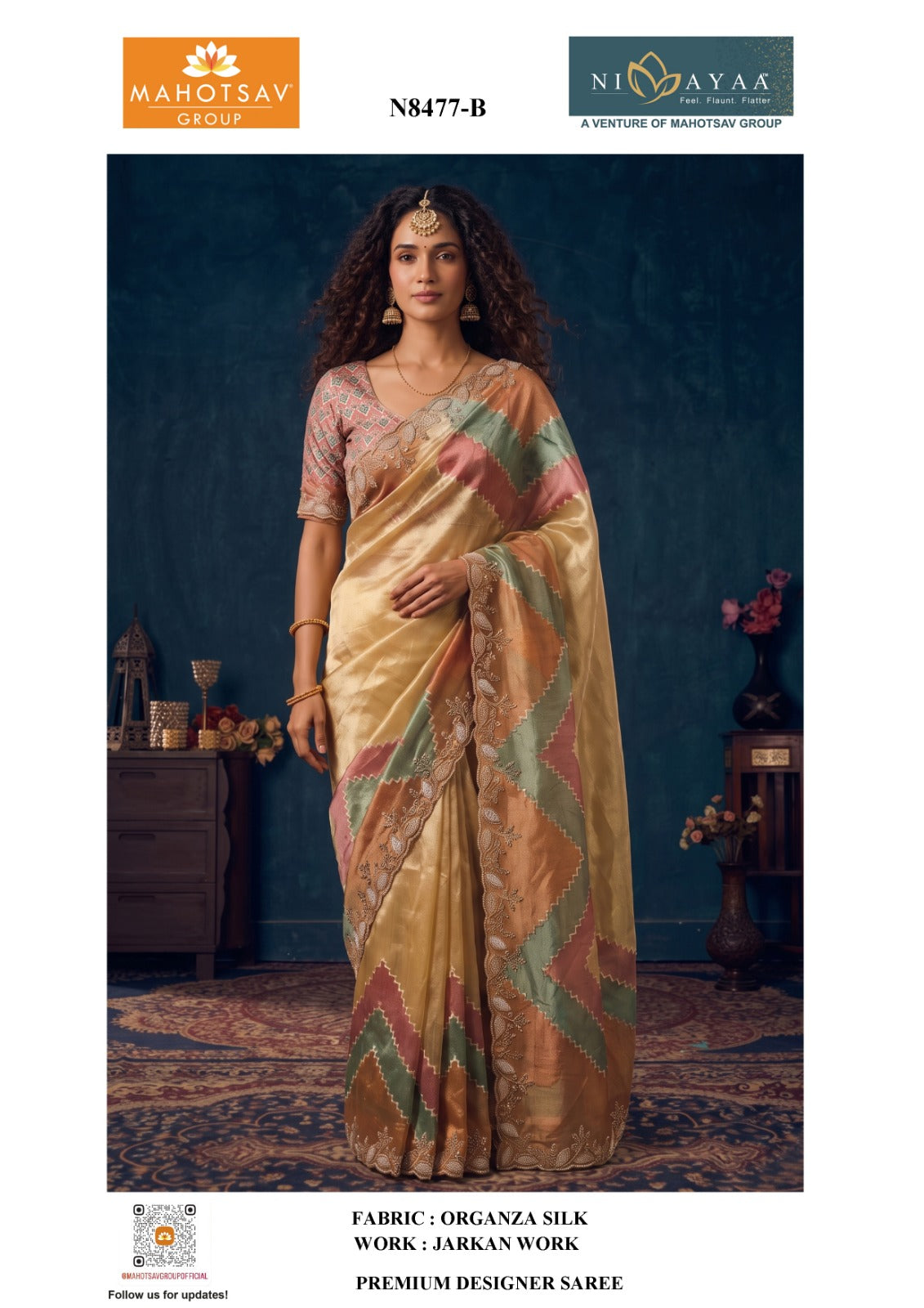 Sanskriti Bridal Organza Silk Saree