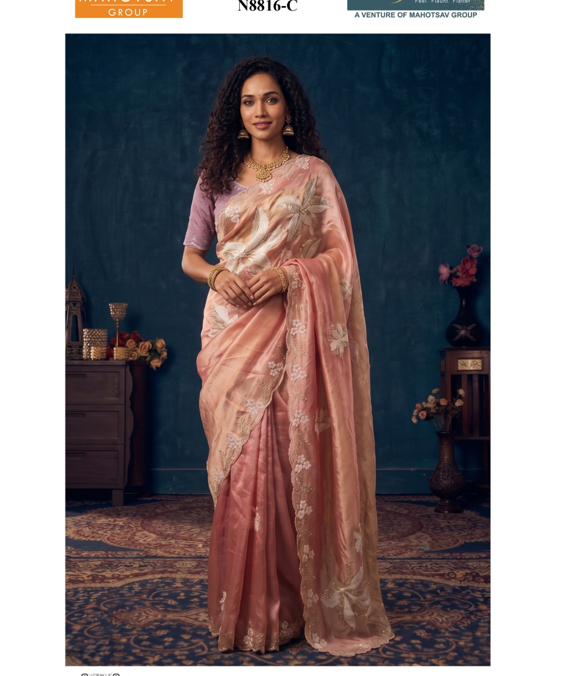 Sanskriti Bridal Organza Silk Saree