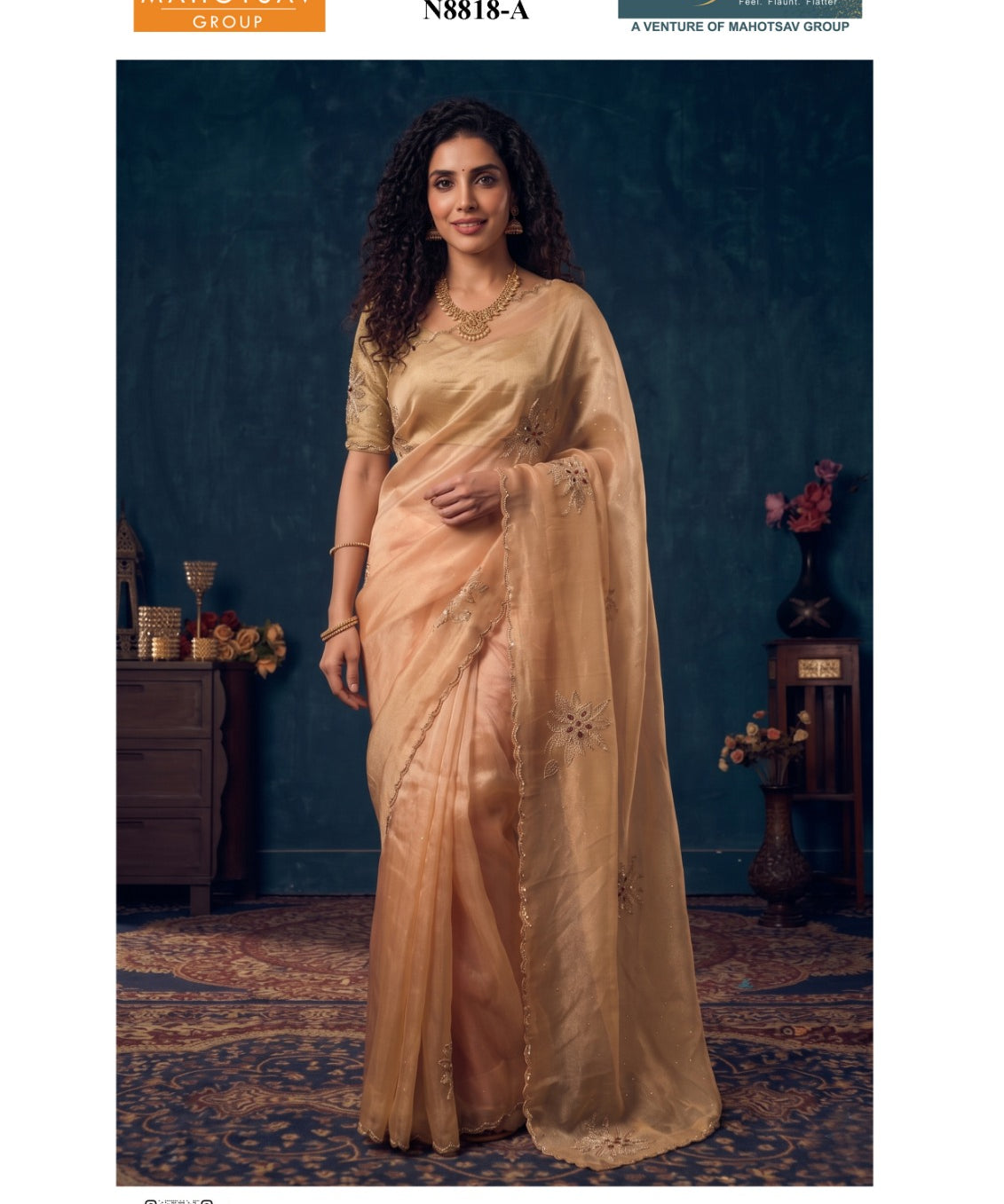 Sanskriti Bridal Organza Silk Saree