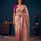 Sanskriti Bridal Organza Silk Saree