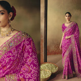 Suhag Wardrobe Bandhej Saree