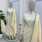 Bright French Crep Silk Anarkali Suit