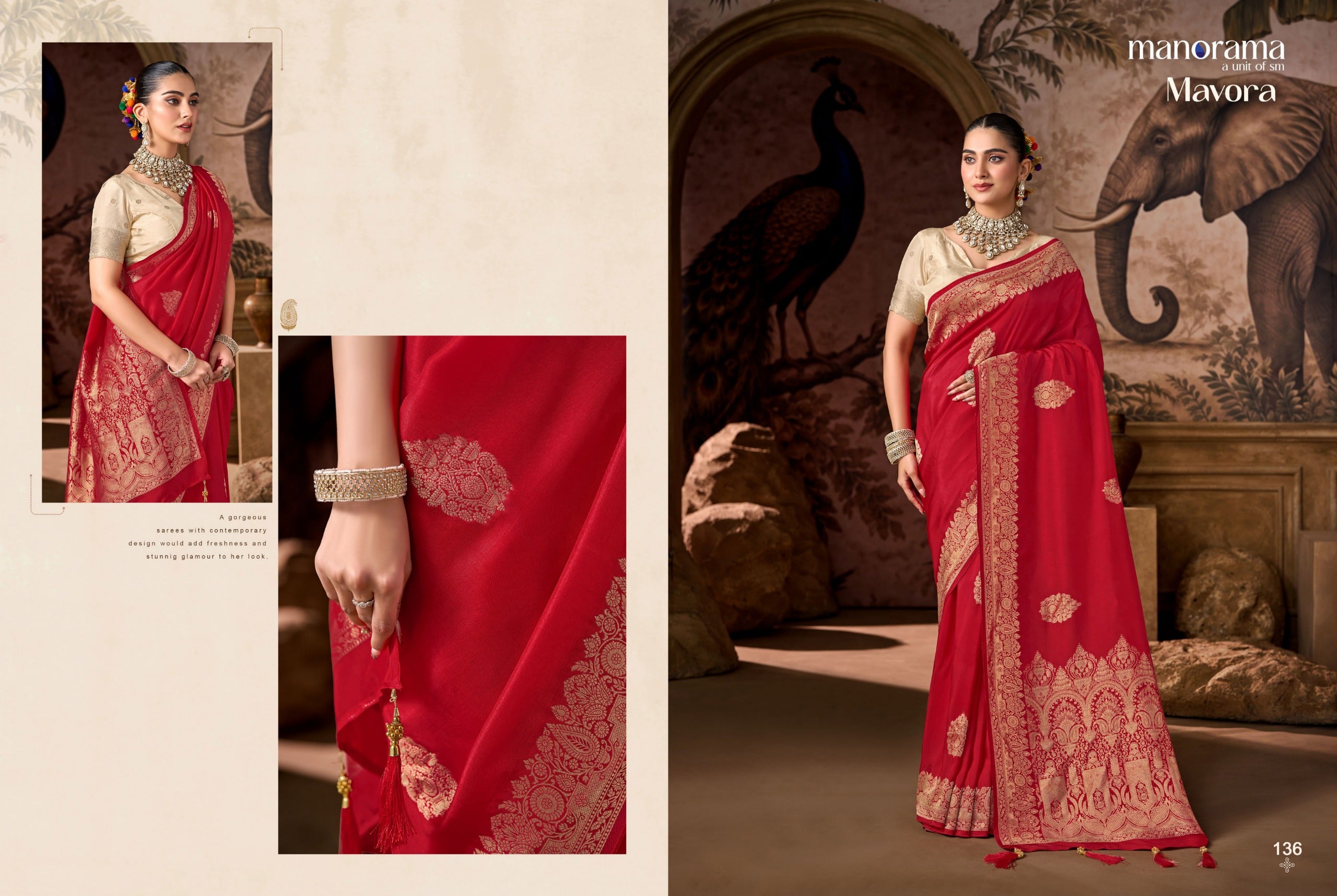 Manorama Premium Vsicose Silk Saree