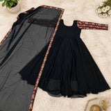 Black Elegance Anarkali Gown