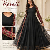 Black Elegance Anarkali Gown