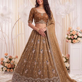 Charming Bridal Motif Handwork Lehenga