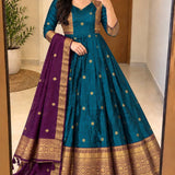 Varnika Traditional Silk Anarkali Suit