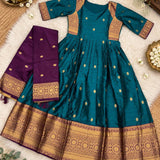 Varnika Traditional Silk Anarkali Suit