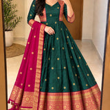 Varnika Traditional Silk Anarkali Suit