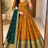 Varnika Traditional Silk Anarkali Suit