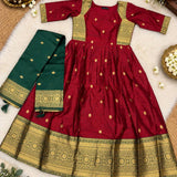 Varnika Traditional Silk Anarkali Suit