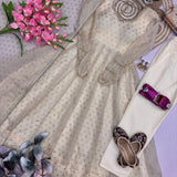 Designer Moss Butti Silk Suit