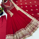 Elegance Heavy Embroidered Gown