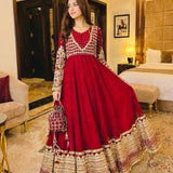 Elegance Heavy Embroidered Gown