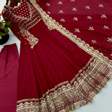 Elegance Heavy Embroidered Gown
